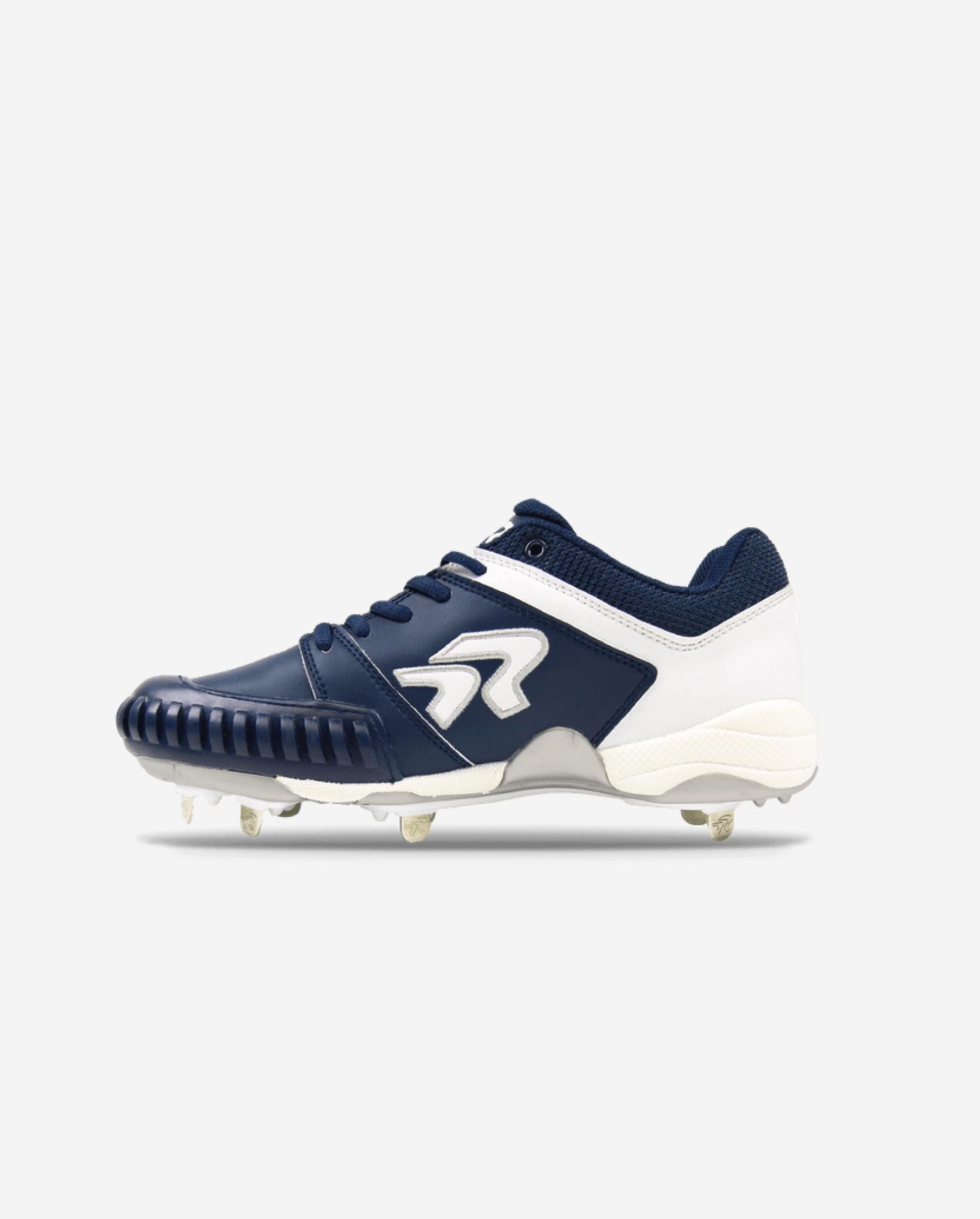 Women's Flite Metal Softball Cleats with Pitching Toe - Navy