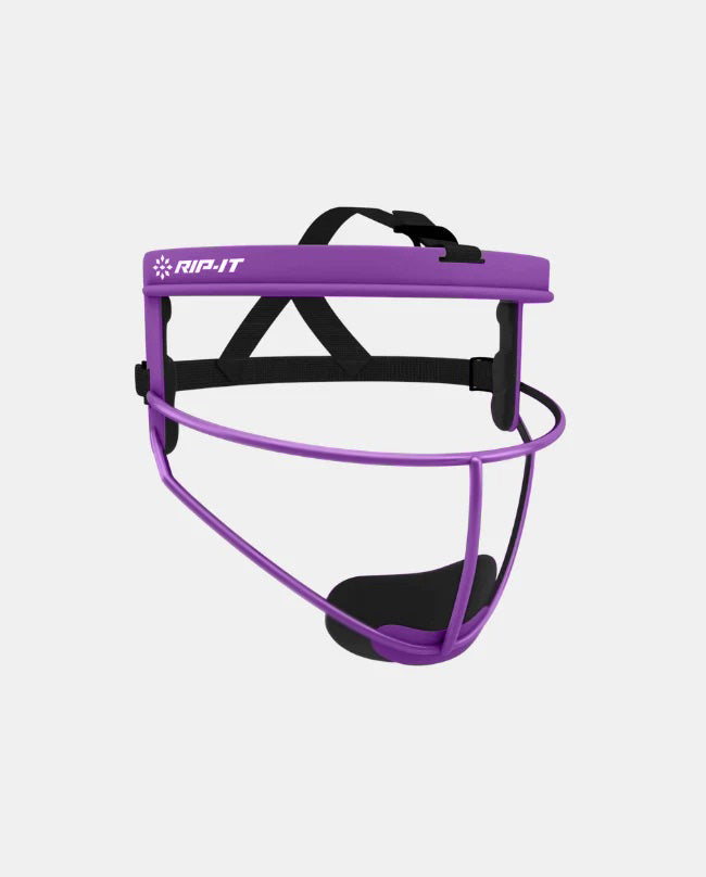 Girls' Defense Pro Matte Softball Fielder's Face Mask - Purple