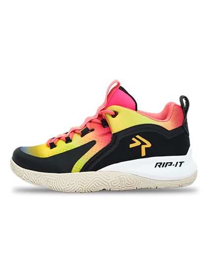 Women's SwiftStep Kaylei Volleyball Court Shoe - Black/Pink/Yellow