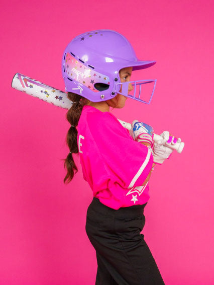 Girls Play Ball Starlight Softball Batting Glove