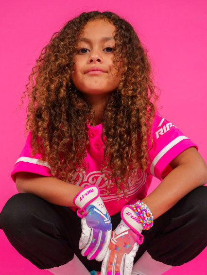 Girls Play Ball Starlight Softball Batting Glove