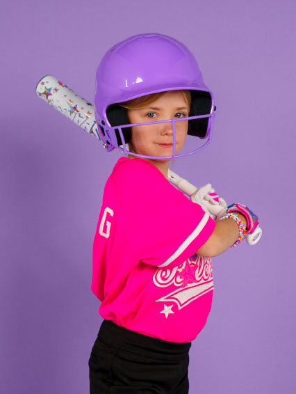 Girls' Play Ball Starlight Softball Batting Helmet