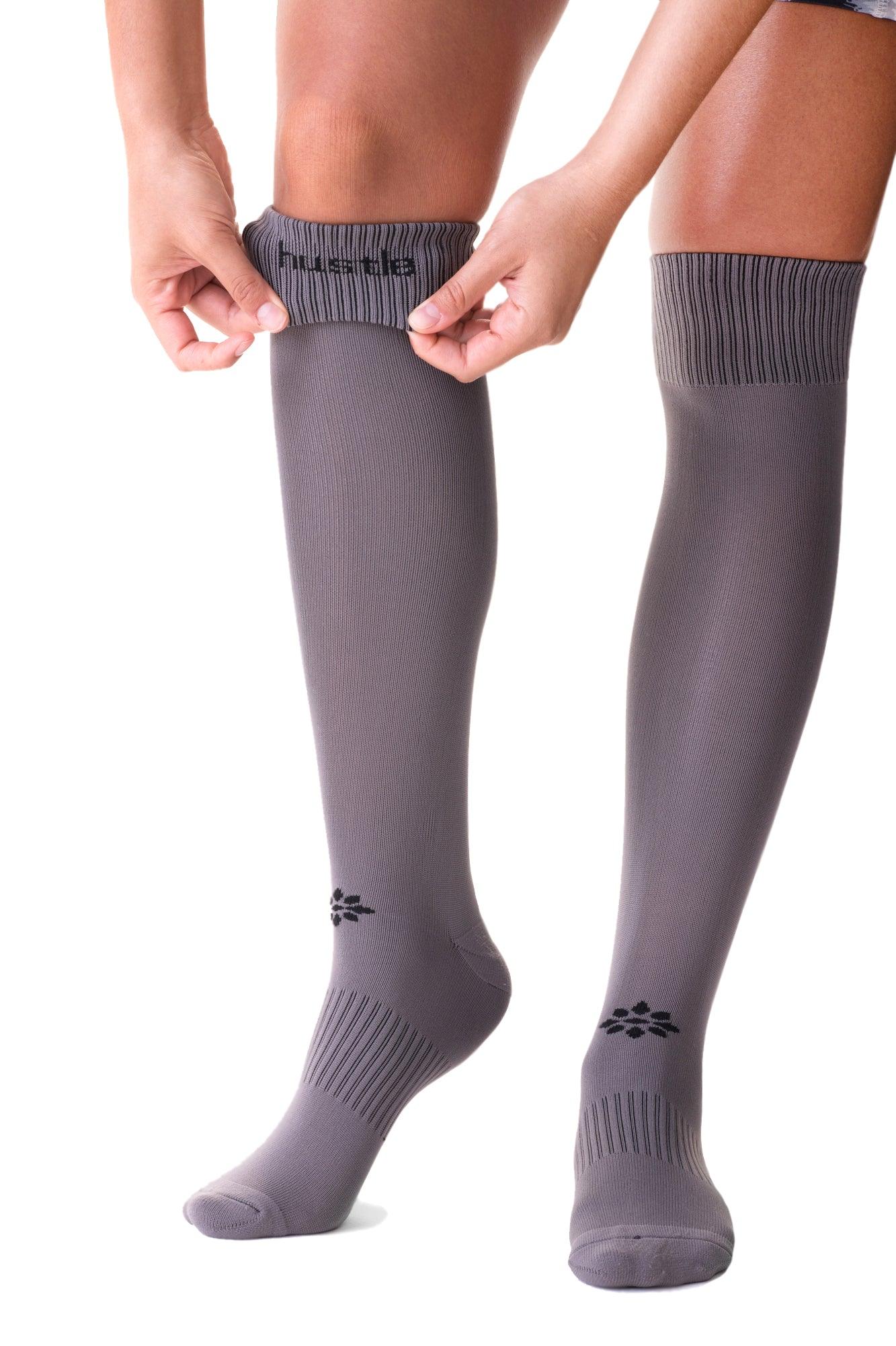 Classic Over-the-Knee Softball Socks - Charcoal