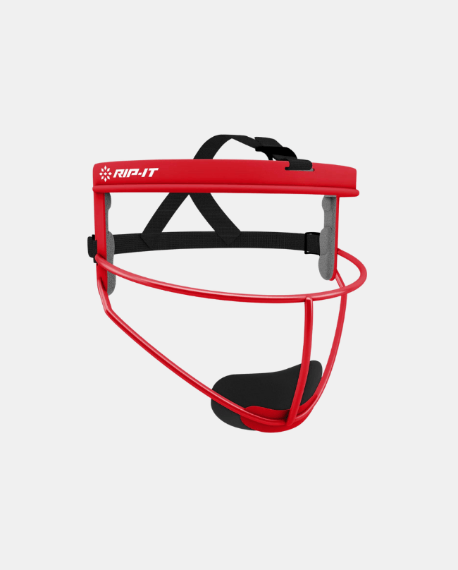 Girls' Defense Softball Fielder's Face Mask - Scarlet