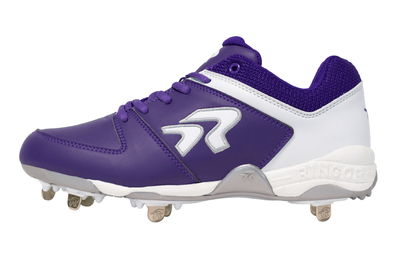 Women's Flite Metal Softball Cleats - Purple