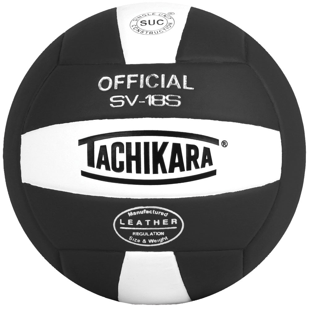 Tachikara® SV18S Composite Volleyball - Black/White