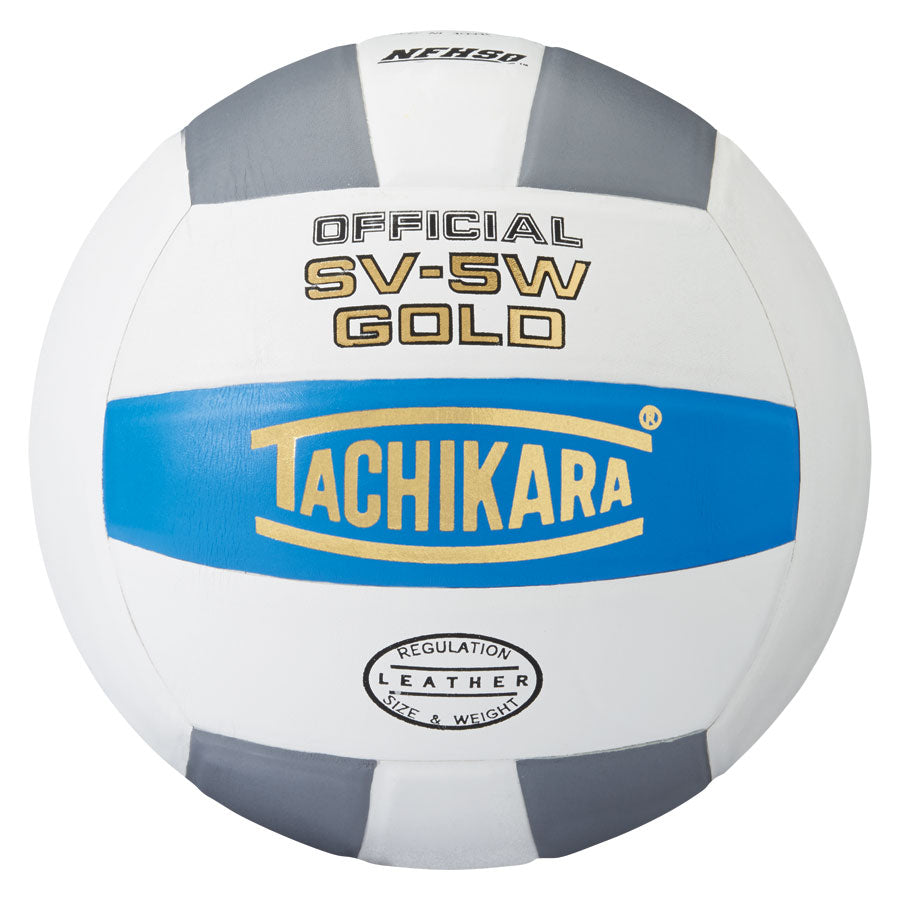 Tachikara® SV5W-GOLD Official Volleyball - College Blue/White/Silver Gray