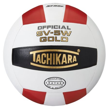 Tachikara® SV5W-GOLD Official Volleyball - Scarlet/White/Black