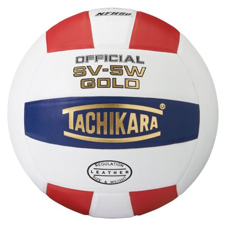 Tachikara® SV5W-GOLD Official Volleyball - Scarlet/White/Navy