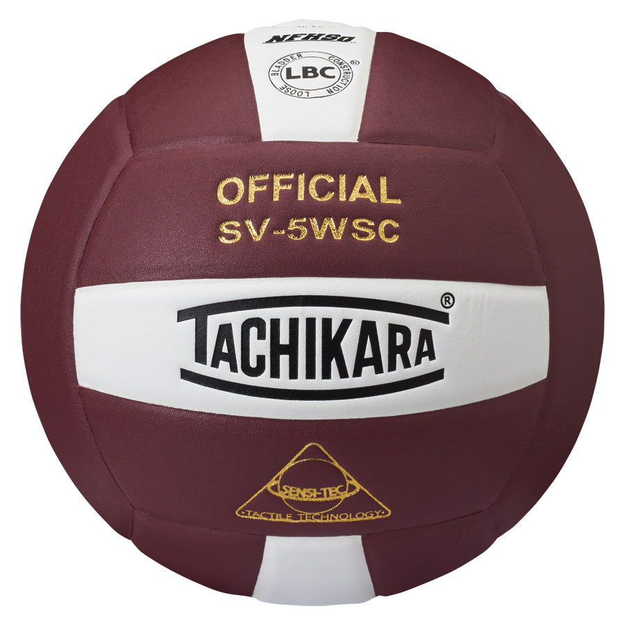 Tachikara® SV5WS/C Official Volleyball - Cardinal/White