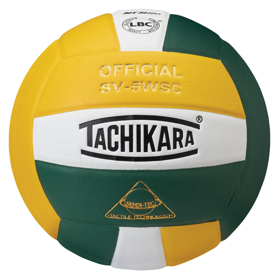 Tachikara® SV5WS/C Official Volleyball - Gold/White/Dark Green