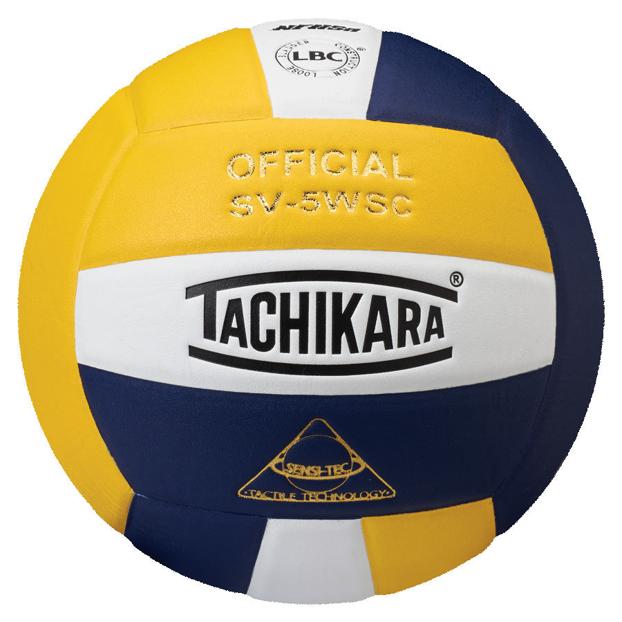 Tachikara® SV5WS/C Official Volleyball - Gold/White/Navy
