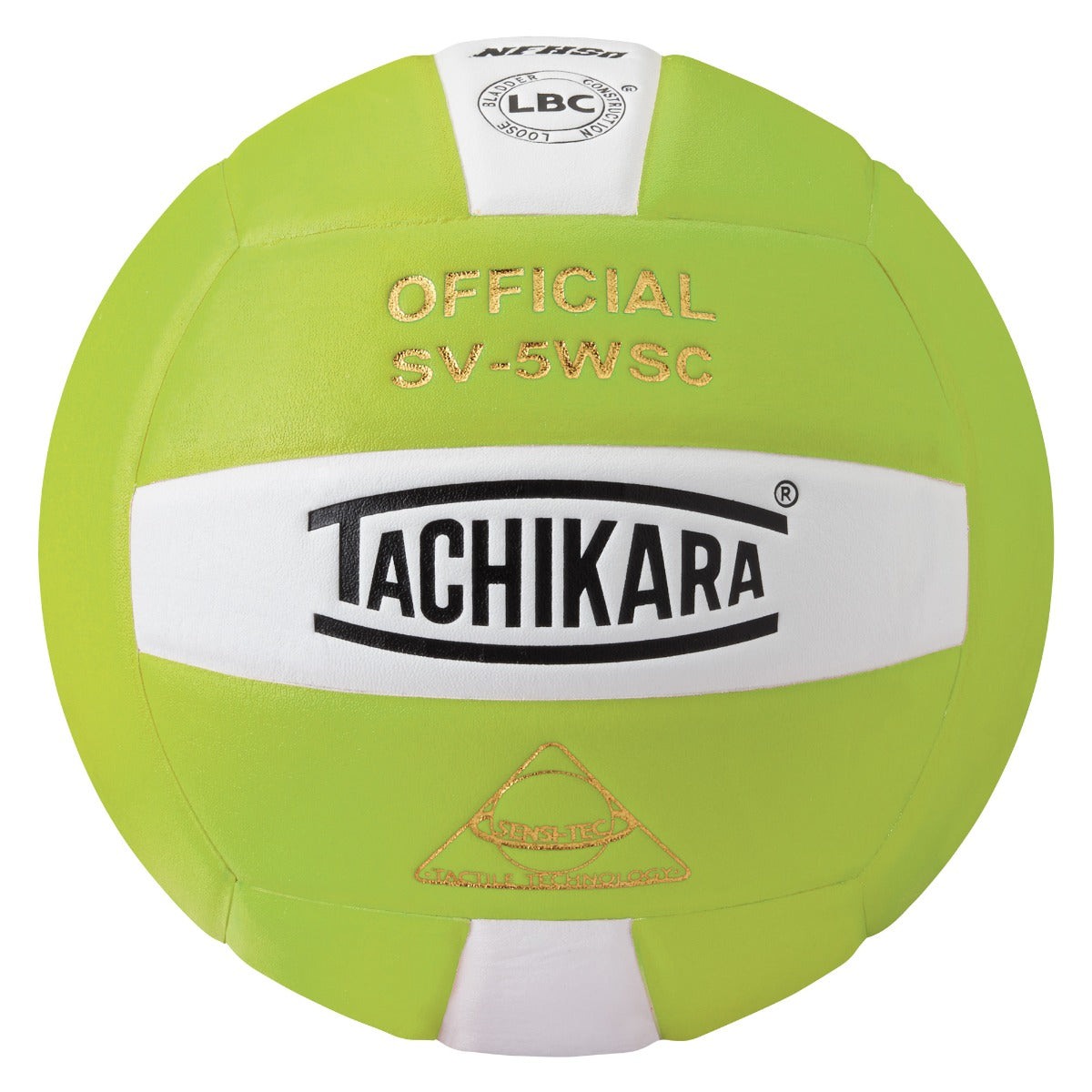 Tachikara® SV5WS/C Official Volleyball - Lime Green/White