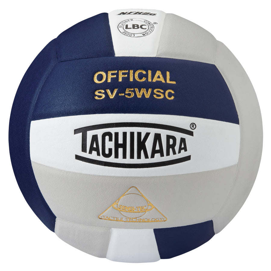 Tachikara® SV5WS/C Official Volleyball - Navy/White/Silver Gray