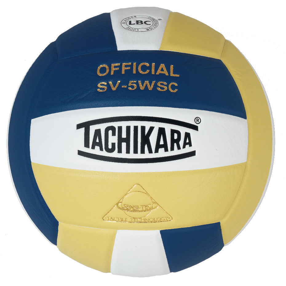 Tachikara® SV5WS/C Official Volleyball - Navy/White/Vintage Gold