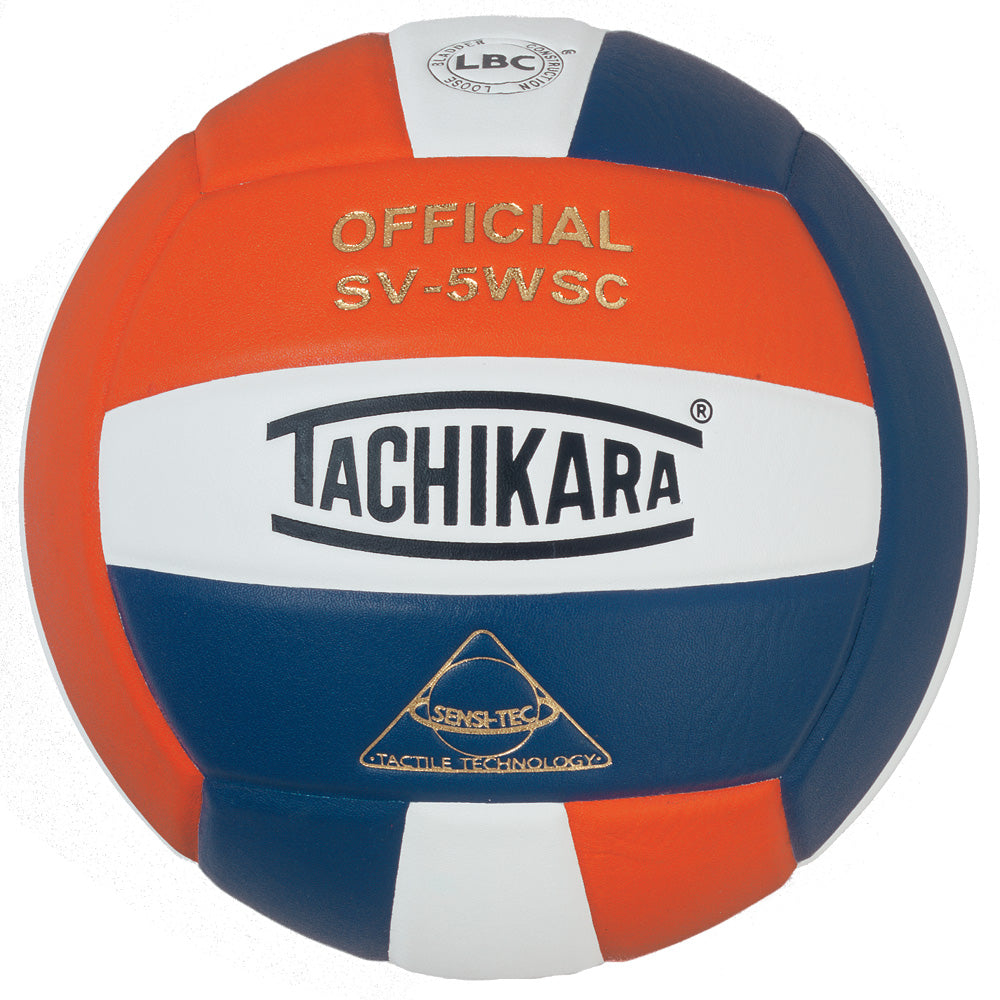 Tachikara® SV5WS/C Official Volleyball - Orange/White/Navy