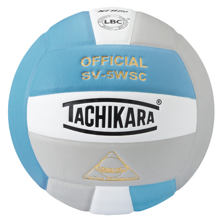 Tachikara® SV5WS/C Official Volleyball - Powder Blue/White/Silver Gray