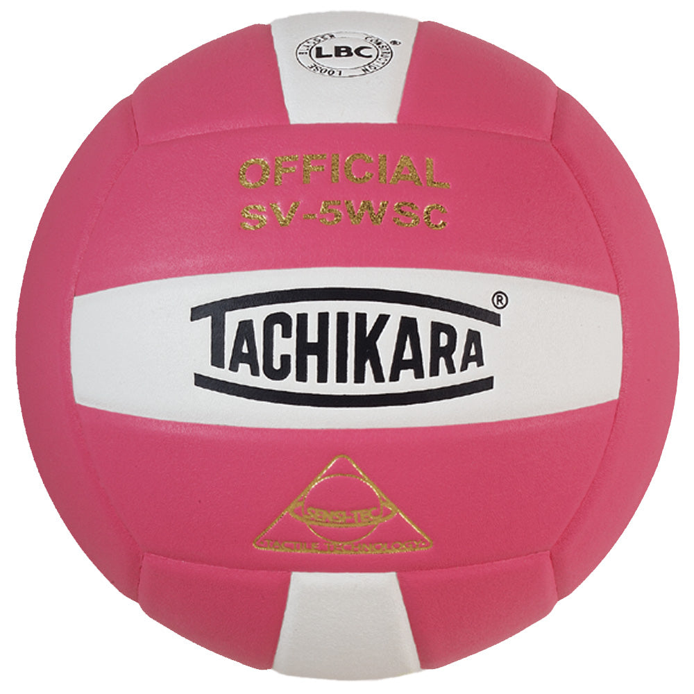 Tachikara® SV5WS/C Official Volleyball - Pink/White
