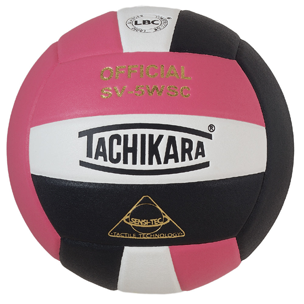Tachikara® SV5WS/C Official Volleyball - Pink/White/Black
