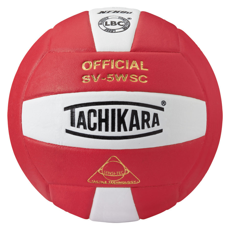 Tachikara® SV5WS/C Official Volleyball - Scarlet/White