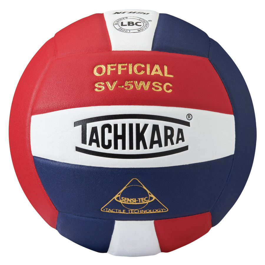 Tachikara® SV5WS/C Official Volleyball - Scarlet/White/Navy