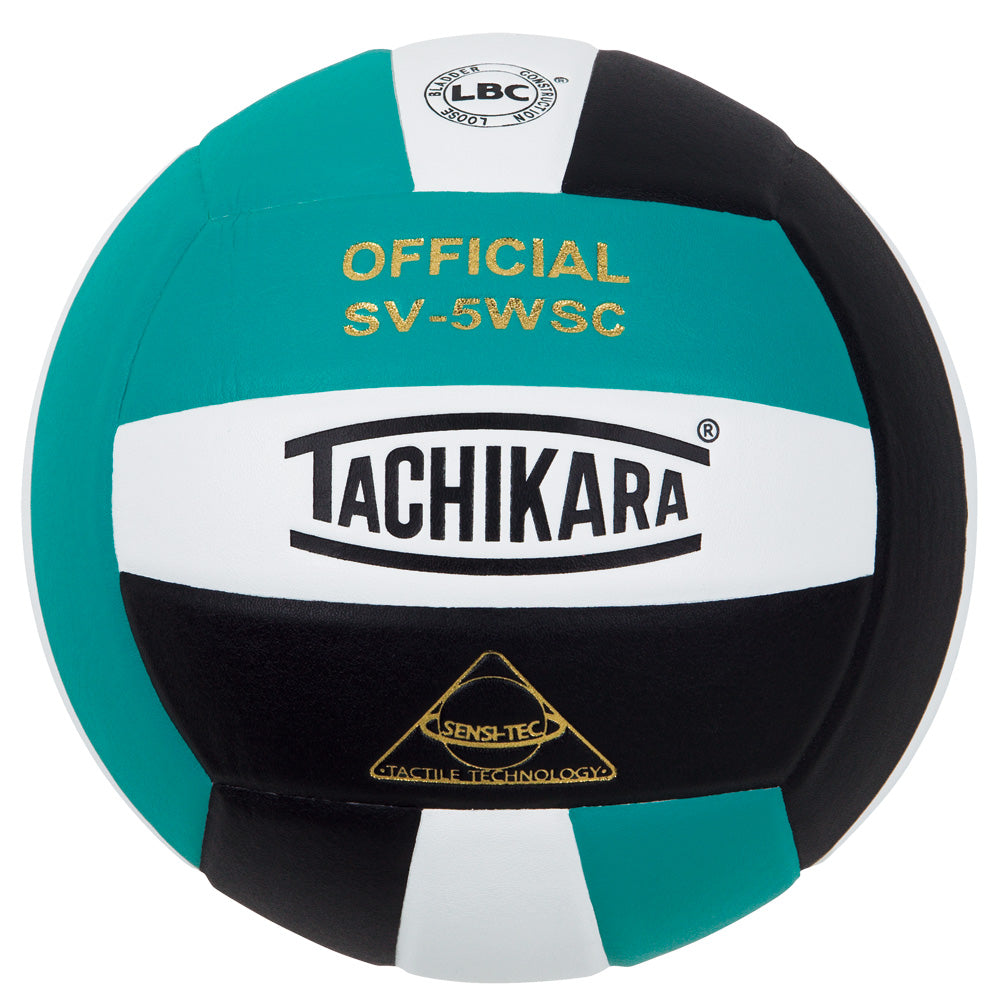 Tachikara® SV5WS/C Official Volleyball - Teal/White/Black