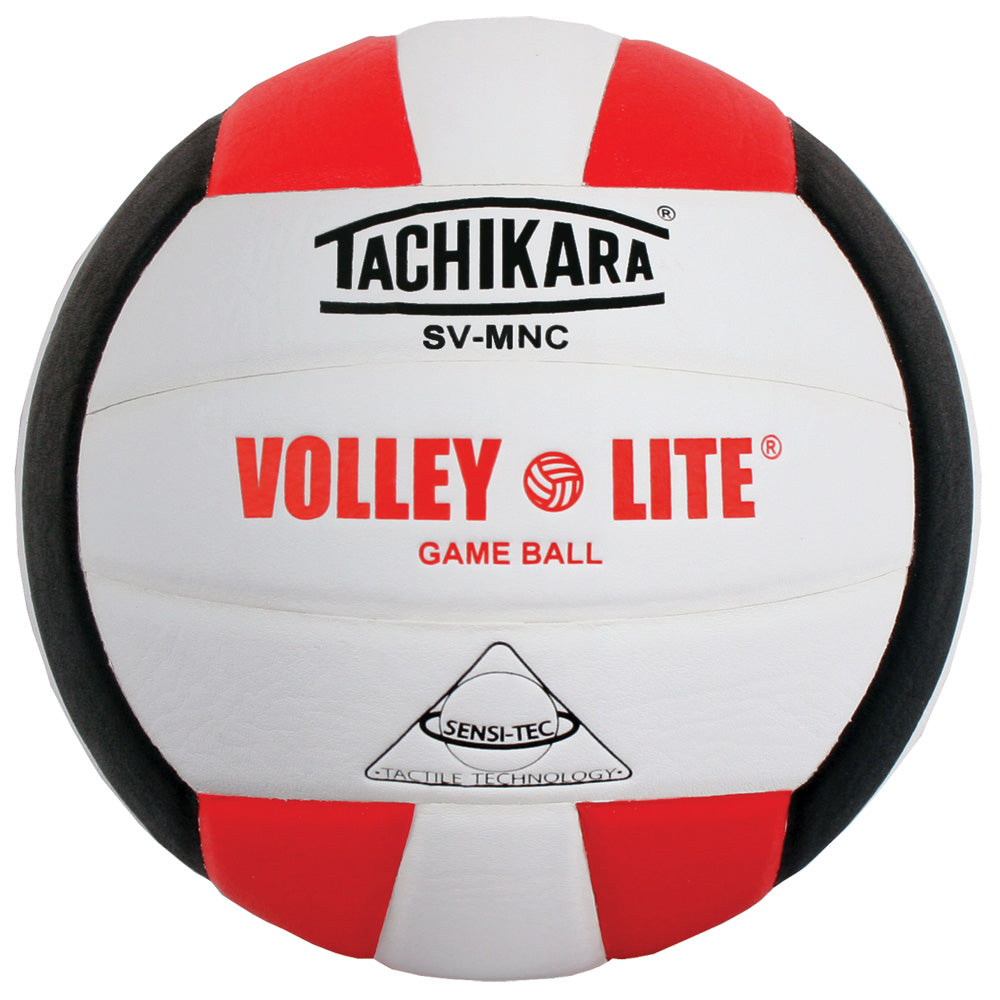 Tachikara® SVMNC Volley-Lite® Youth Volleyball - Scarlet/White/Black
