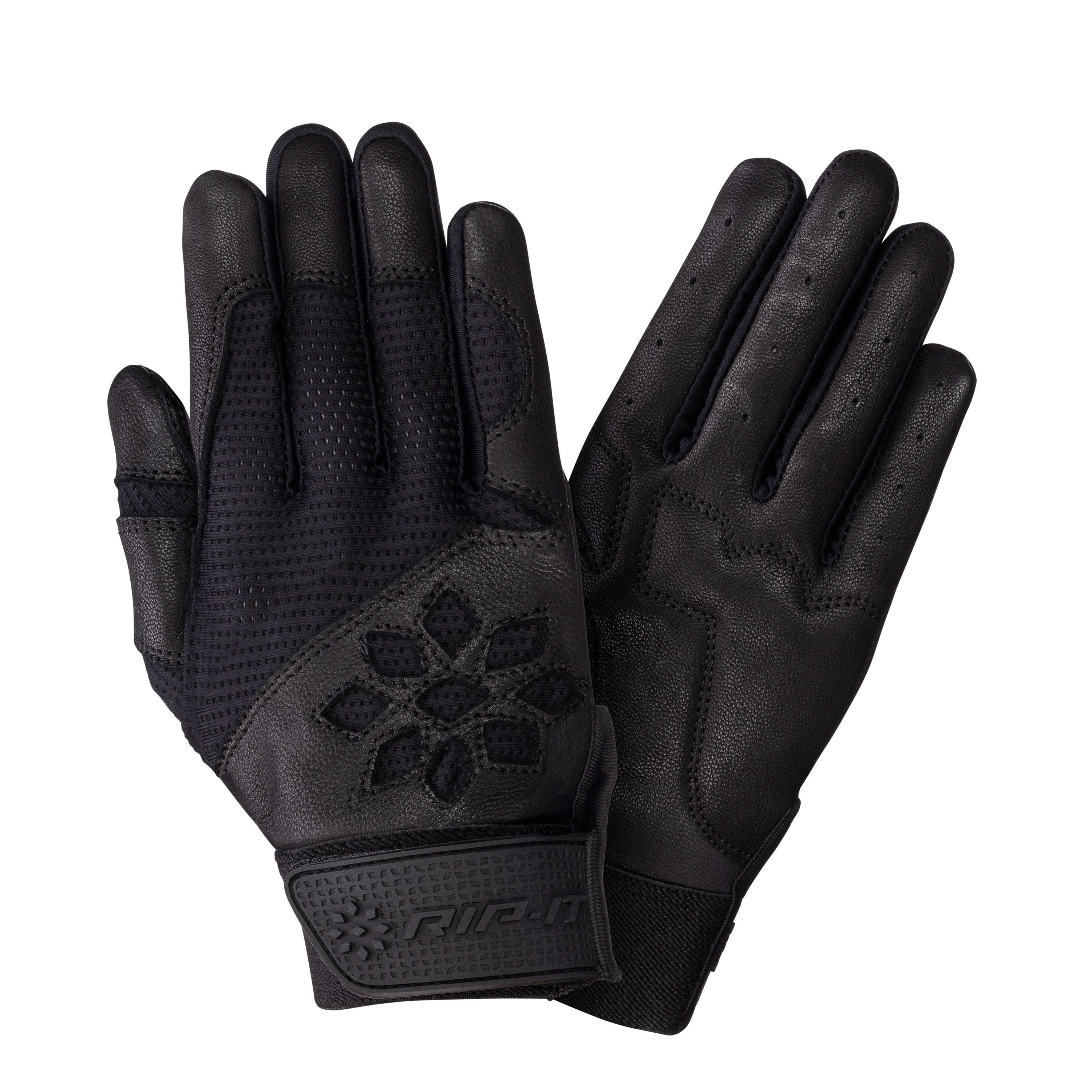 Women's Blister Control  Pro Softball Batting Gloves - Black