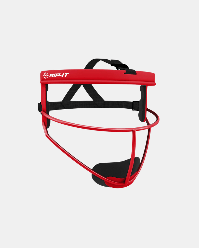 Women's Defense Pro Softball Fielder's Face Mask - Scarlet