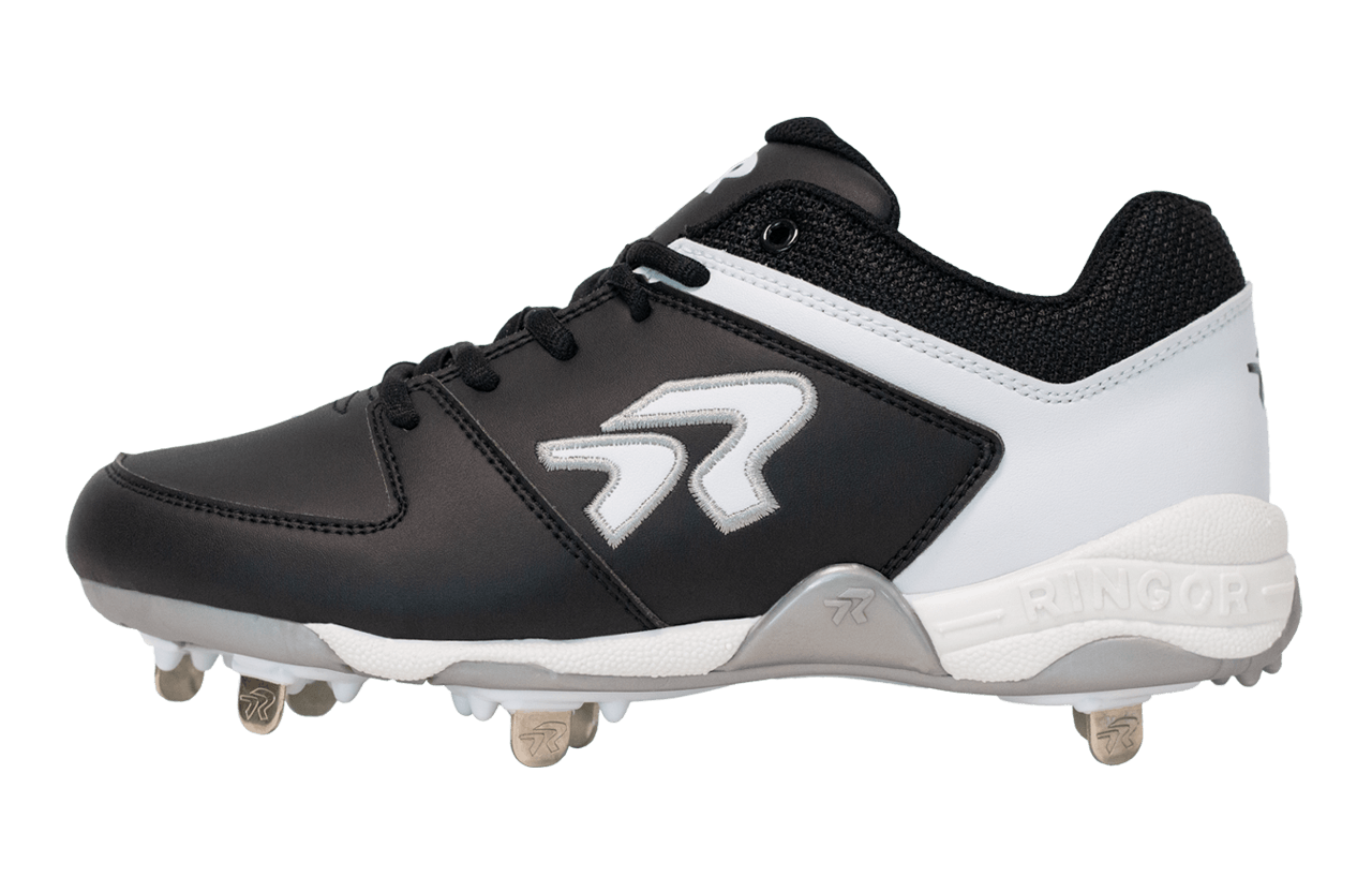 Women's Flite Metal Softball Cleats - Black