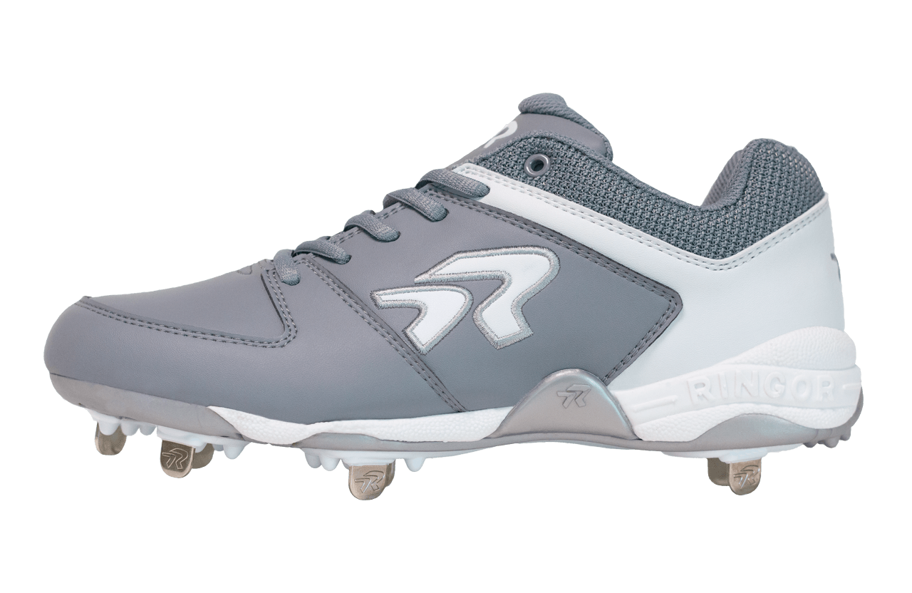 Women's Flite Metal Softball Cleats - Charcoal