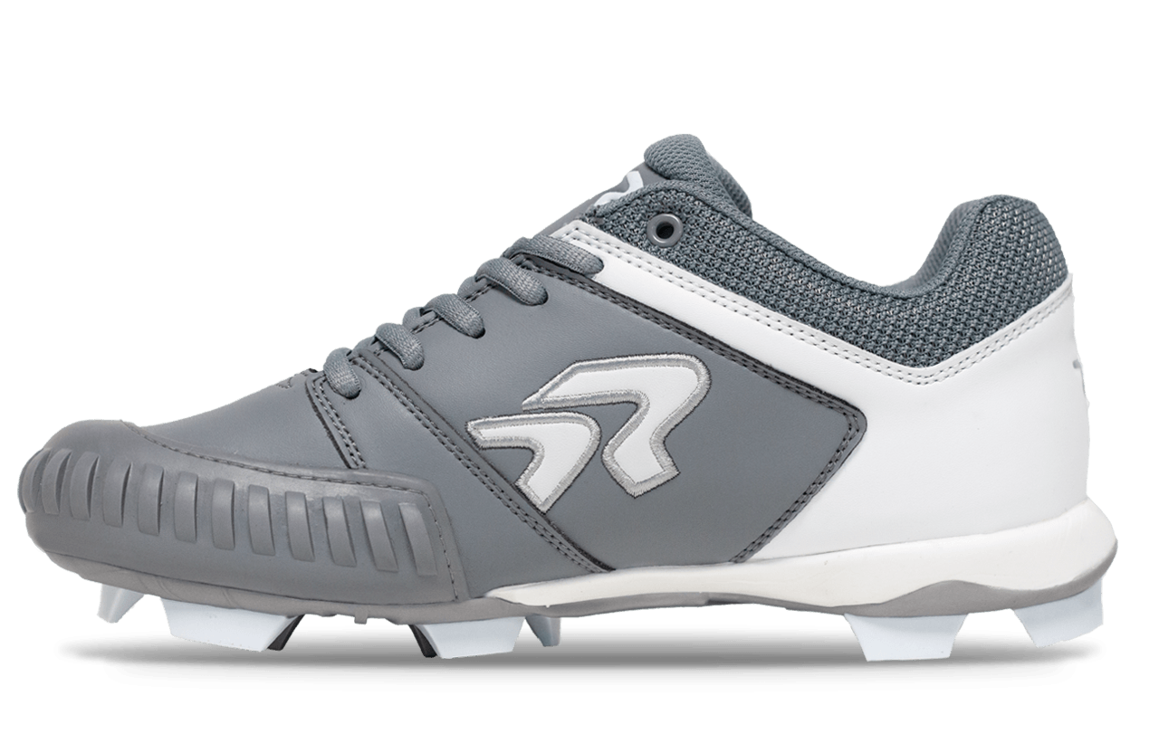 Women's Flite Softball Cleats with Pitching Toe - Charcoal